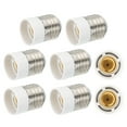 thumbnail image 1 of Adaptador de casquillo de bombilla Uxcell E27 a E14, 8 piezas, convertidor de lámpara para luz colgante, candelabro, blanco, 1 of 5