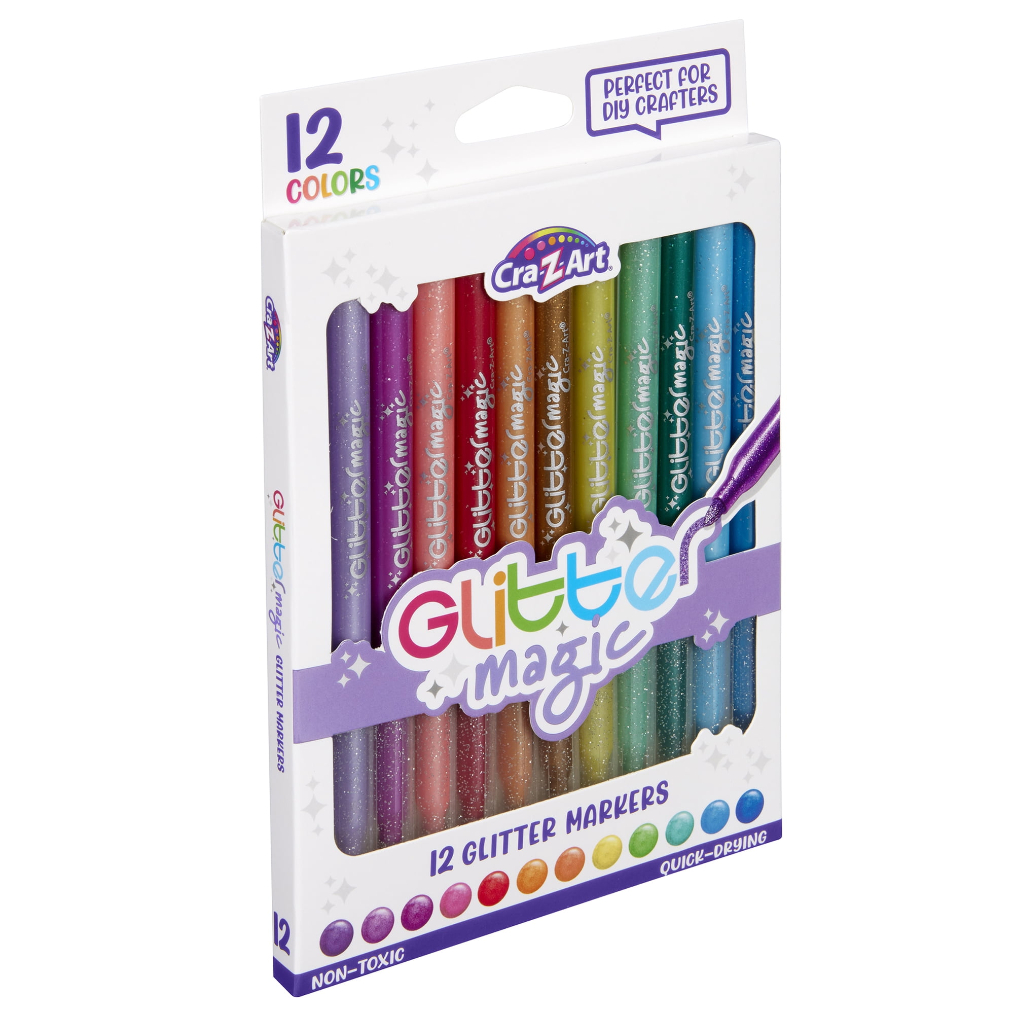 Cra-Z-Art 12ct Glitter Magic Liquid Markers