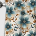 thumbnail image 3 of Designart "Marvelous Teal Blooms In Vintage Romance" Floral Blackout Curtain Single Panel, 3 of 4