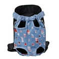 thumbnail image 1 of Mochila transportadora de mascotas, mochila frontal ajustable, bolsa de viaje de seguridad, con patas extendidas, ideal para viajes, senderismo, camping, perros pequeños y medianos,, 1 of 5