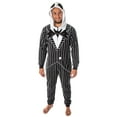 thumbnail image 6 of Nightmare Before Christmas Jack Skellington Costume Pajama Union Suit (XS), 6 of 7