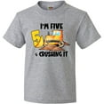 thumbnail image 3 of Inktastic I'm 5 and Crushing It Construction 5th Birthday Youth T-Shirt, 3 of 5