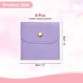thumbnail image 2 of Uxcell 6 Pcs Mini Bolsa de Joyería, 8 Pulgadas Bolsas de Joyería Pequeñas de Cuero PU Suave Bolsa de Almacenamiento de Regalo para Joyería de Viaje para Mujeres Anillos Collar Pulsera, Púrpura, 2 of 7