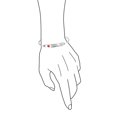 thumbnail image 4 of Bracelet d'Identification Médicale pour Diabète Type 1, Bracelet Élégant pour Femmes en Acier Inoxydable Gravé sur Mesure, 4 of 5