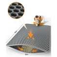 thumbnail image 7 of ZZ Cat Litter Mat - 46" x 35" Jumbo Litter Box Mat with Double Layers, Urine-Proof and Non-Slip Litter Trapping Mat, 7 of 7
