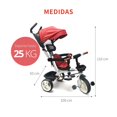 thumbnail image 5 of Carriola Triciclo De Bebe Infantil Con Manubrio Cesta Timbre Picool  Carriola Triciclo, 5 of 5
