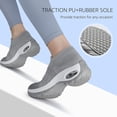 thumbnail image 4 of Yazi Slip On Breathe Mesh Walking Shoes Women Fashion Sneakers Comfort Wedge Platform Loafers, 4 of 12