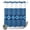 Blue, Navy Blue, Indigo, Royal Blue, variant on No Hook Shower Curtain, Boho Ethnic Tribe Shower Curtains for Bathroom with See Through Top Window, Navy Blue Zen Southwest Middle Century Waterproof & Washable Bath Curtain 60"x72"