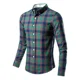 thumbnail image 1 of Camisa De Casual A Cuadros Slim Fit Manga Larga Para Hombre, 1 of 8
