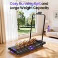 thumbnail image 3 of 5% Foldable Walking Pad,5 in 1 Under Desk Treadmill with Remote Control and LED Display, 330lb Capacity, Compact & Small Treadmill for Home & Office,Black, 3 of 9