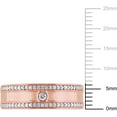 thumbnail image 2 of 1/5 Carat T.W. Diamond 10kt Rose Gold Two-Row Wedding Band, 2 of 4