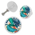 thumbnail image 2 of 4 Pcs Different Leaves Knobs for Kitchen Cabinet Cupboard Dresser Bookcase Drawer Pulls Handles Round Home Decor, 2 of 5