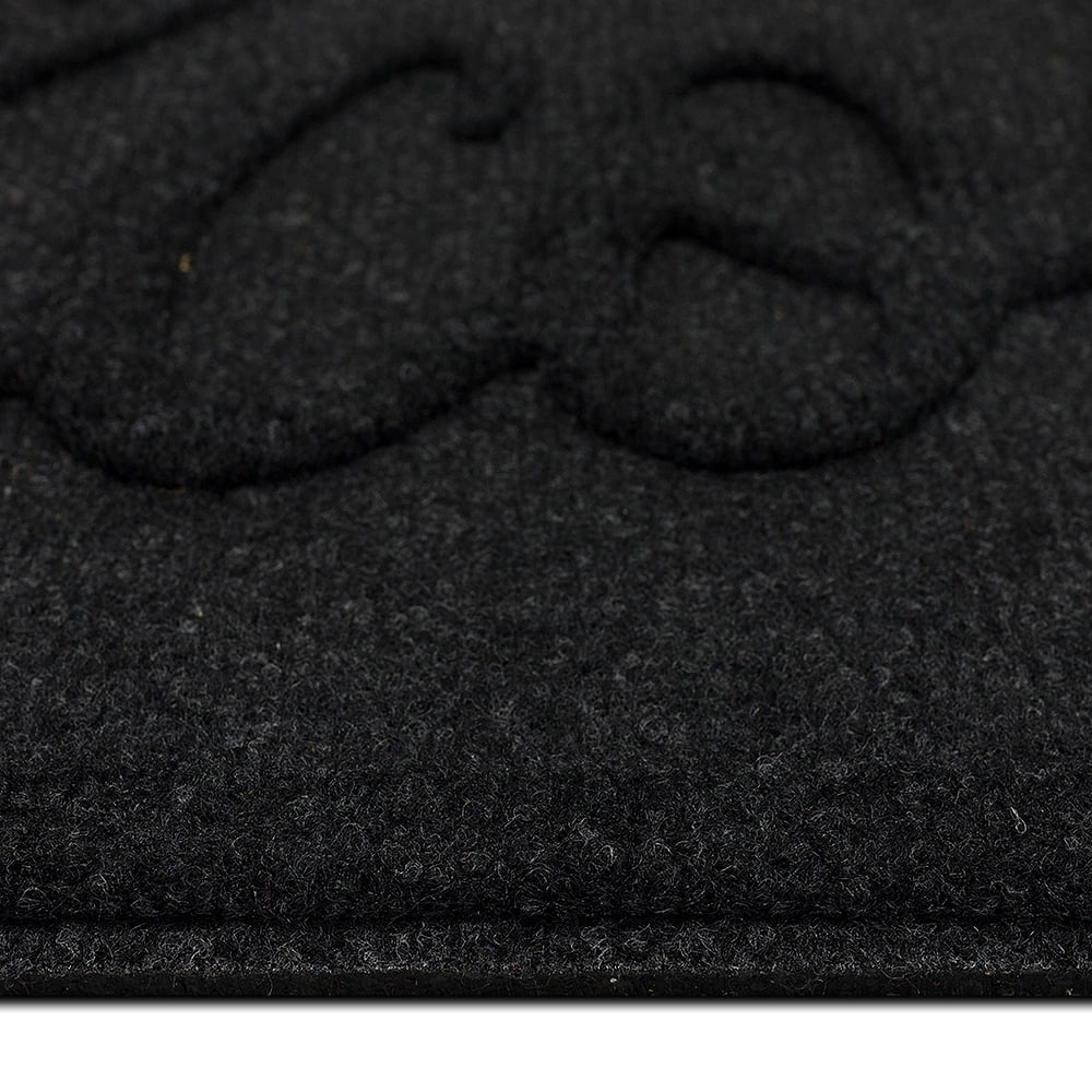 Mohawk Home Big Welcome Impressions Outdoor Polyester Door Mat, Onyx, 1' 6" X 2' 6"