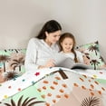 thumbnail image 4 of Erosebridal Literie Océan Mer Plage Format Simple, Ensemble de Lit Arbre de Coco, Ensembles de Literie Patchwork Colorés Format Simple, Ultra Doux Décoratif pour la Chambre Réversible, 7 Pcs, 4 of 7