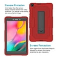 thumbnail image 2 of Case for Tab A 8.0 Inch 2019 T295, Rugged Heavy Duty Armor Hard Back Cover Case with Kickstand Compatible with Samsung Galaxy Tab A 8.0 Inch 2019 SM-T295/T290,Red Black, 2 of 6