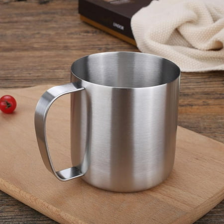 

Stainless Steel Coffee Mugs Single Wall Metal Coffee Mug Tea Drinking Mug For Outdoors Gift