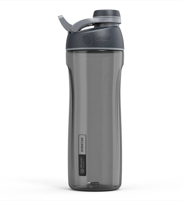BlenderBottle Tero Tritan Twist Cap Water Bottle, Black, 25 Oz