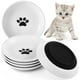 thumbnail image 1 of Cuencos de cerámica para gatos, 6 paquetes, sin fatiga de bigotes, platos anchos y poco profundos para gatos, cuencos antideslizantes para comida de gatos y agua, 5,9 pulgadas, 1 of 8
