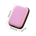 thumbnail image 3 of 4Pcs Hard Case Earphone Pouch Under $5! Kadlawus Mini Zipper Hard Case Earphone Storage Pouch, Portable Travel Organizer for Earbuds, Charger Cable, Small Electronics, Durable Leather Feel, 3 of 9