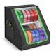 thumbnail image 1 of Caja almacenamiento filamento para impresora 3D con capacidad para hasta 21 bobinas y bolsillos. Organizador estable 2 niveles para estudio, 1 of 8