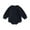 Black, variant on Baby Boy Oversized Sweatshirt Romper 3M 6M 12M 18M Solid Long Sleeve Bubble Little Dude Romper Sweater Onesie Top Fall Clothes