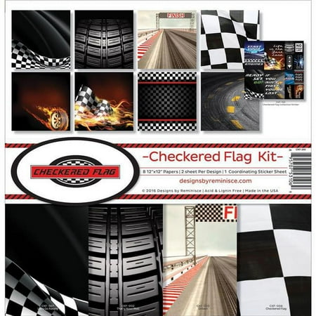 UPC: 0895707531069 | Reminisce Collection Kit 12 X12 -Checkered Flag