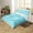 Blue, variant on Erosebridal Initial G Letter Bedding Sets Twin Size, Princess Bow Comforter Cover Twin, Purple Monogrammed Reversible Bedding Twin Size, Microfiber Room Decor, 2-Piece(No Comforter)