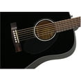 thumbnail image 5 of Fender CD-60S Solid Top Dreadnought Acoustic Guitar - Black w/ Gig Bag, 5 of 8