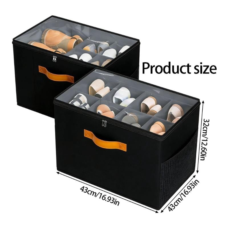 ANXPTIME Shoe Protector Box Moisture Resistant Dustproof Travel Storage Solution