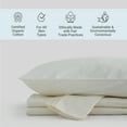thumbnail image 3 of Fabdreams GOTS Certified Percale Weave 100% Organic Cotton Twin XL Sheet Set|300 Thread Count| Cool Crisp Breathable| Luxury Finish| Fits Upto 17" Deep Pocket Mattress | Sustainable |Ivory, 3 of 9