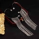 thumbnail image 5 of Pendientes largos de borla con diamantes brillantes para fiesta a la moda para mujer, pendientes individuales sin orejas perforadas Wmkox8yi sjalhkljlk4694, 5 of 9