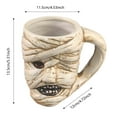 thumbnail image 3 of KMWGRE Ceramic Mug with Strapped Design Unique Drinking Cup for Coffee Tea Halloween Home White 13.5X11.5cm, 3 of 5