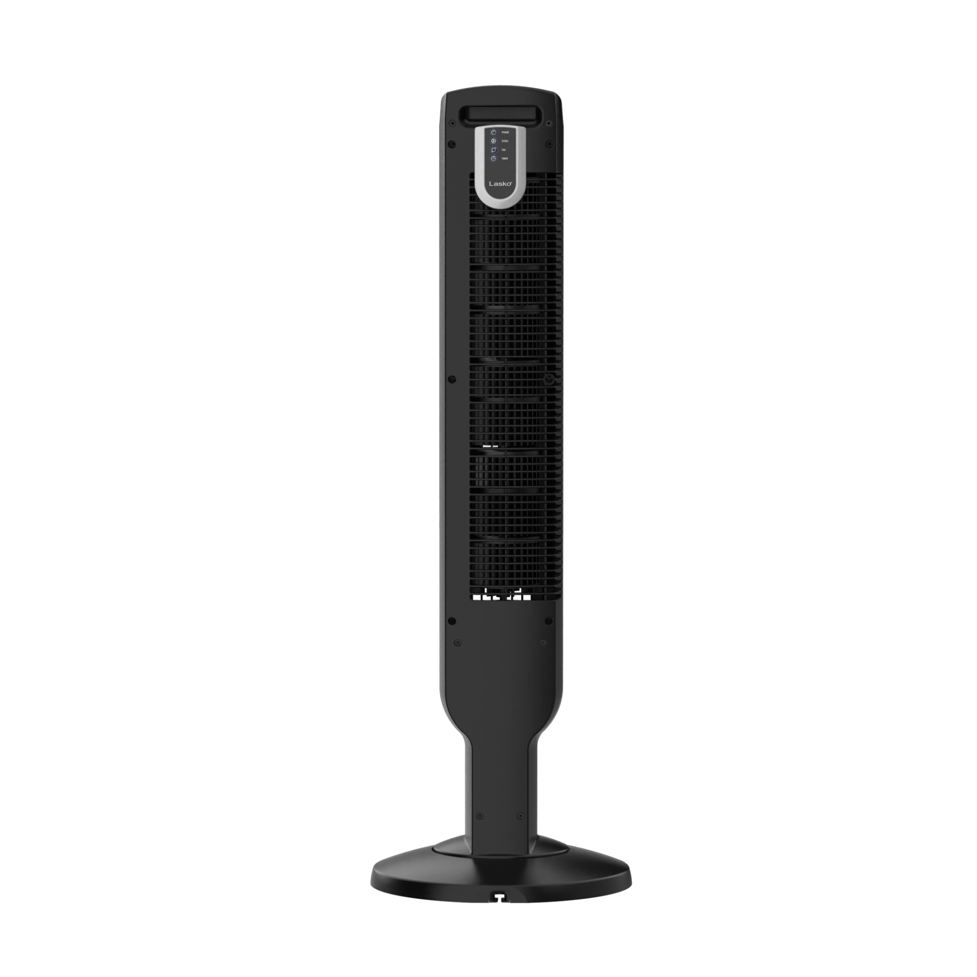 Lasko 36" 4-Speed Oscillating Remote Controlled Tower Fan with Timer, Black, T36511