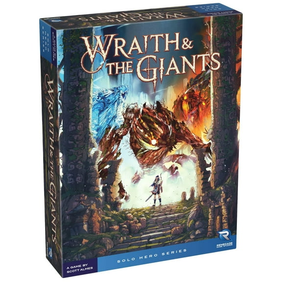 Renegade Games: Wraith & The Giants - A Solo Hero Series Game - A Solitaire Game Of Epic Battles With Elemental Giants, Ages 14 , 1 Player, 30-45 Mins