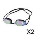 thumbnail image 1 of 2xSwim Goggles Gafas De Natación Portátiles Para Buceo Deportes Acuáticos Piscina Negro, 1 of 8