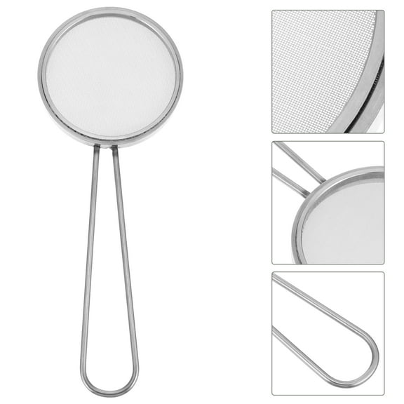 100um Mesh Cell Strainer Stainless Steel Cell Filter with Long Handle Laboratory Test Sieve Fine Mesh Experimental Sieve