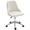 Cream White, variant on Vinsetto Velvet Mid-Back Armless Computer Office Task Chair, Pink