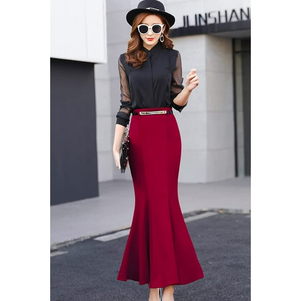 Disfraz Ariel Mujer Falda Larga De Cola De Sirena Edhomenn Para