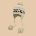 thumbnail image 2 of Landzoo One Winter Knitted Hat With Ear And Tie Closure For Cold Weather Thermal Ear Cap Soft Stylish Basic Bomber Hats, 2 of 3