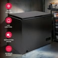 thumbnail image 4 of Frigidaire 5.0 Cu Ft Chest Freezer Granite Finish Black - compact, energy-efficient freezer ideal for bulk storage in homes, garages, and small spaces, 4 of 33