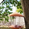 thumbnail image 6 of Squirrel Proof Wild Round Shaped Roof Bird Feeder, Green, 6 of 8