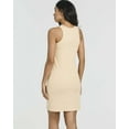 thumbnail image 4 of Real Essentials 3 Pack: Women's Mini Ribbed Jersey Tank Sleeveless High Neck Dress, 4 of 7