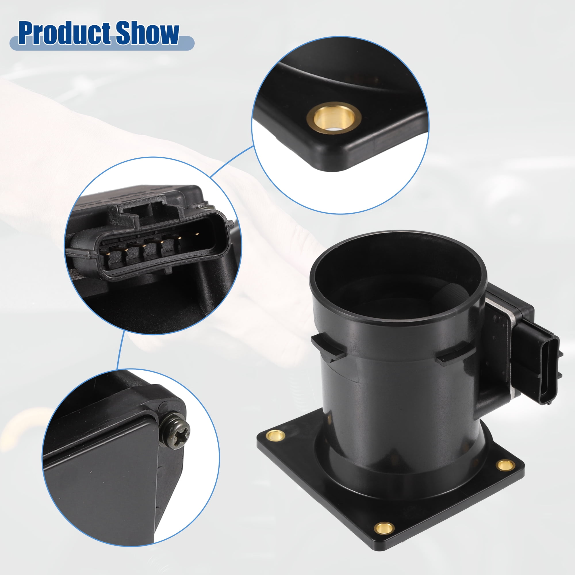 Unique Bargains Car Mass Air Flow MAF Sensor Replacement Fit for Ford F-150 4.2L 1997-2004 No.F6ZF12B579AA/F6ZZ-12B579-A