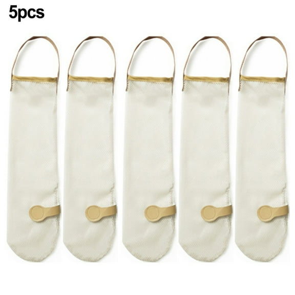 5Pcs Hanging Mesh Onion Bags Mesh Garlic Net Bags Reusable Net Storage Produce