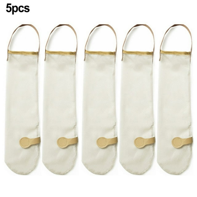 Lefu 5 Pcs Sacs à Oignons en Filet Suspendus Sacs en Filet Réutilisables pour Rangement des Produits