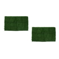 Worgeous 2pcs Dog Simulation Grass Pee Pad Artificial Grass for Dogs Potty Training Reusable Turf Fake Grass Pad for Dogs Pet Grass Pee Pad