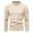Khaki, variant on Fall Shirts for Men Casual Half High Neck Knitwear Long Sleeve Pullover Sweater Top Base Coat