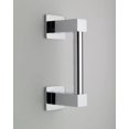 thumbnail image 1 of Jaclo Poignées de Porte de Douche avant H42-FM-SC Cubix, Chrome Satiné, 1 of 2