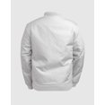 thumbnail image 2 of Men's Obadiah Microfiber Utility Bomber Jacket - Light Gray, Small, 2 of 5