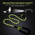 thumbnail image 2 of Rirool 5ft Nylon Rope Dog Leash for Large & Medium Dogs 18-120 lbs, Highly Reflective,Anti-Slip Grip, Green, 2 of 6
